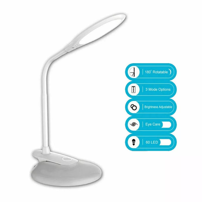 Clip On Clamp Desk Lamp Adjustable Flexible Neck Table Work Student Study Light