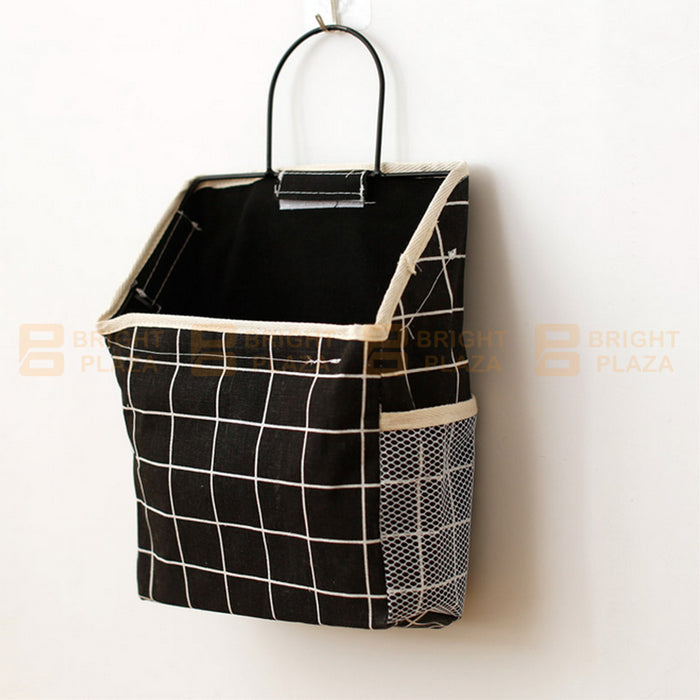 Wall Hanging Storage Bag Home Wardrobe Organiser Pouch Book Holder Phone Pocket