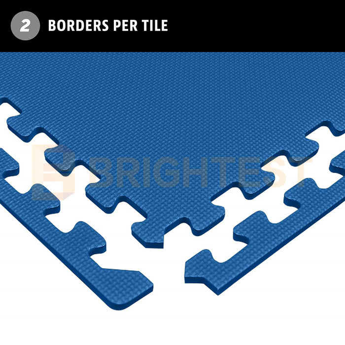 12PCS Interlocking Foam Flooring Heavy Duty Eva Mats Tiles Gym Garage Kids Puzzle