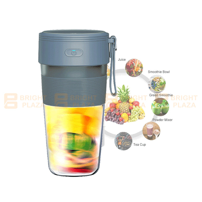 Portable USB Rechargeable Personal Handheld Blender Fruits Smoothies Juice 300ml