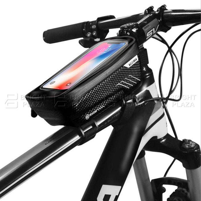 Bicycle Bike Front Frame Tube Cycling Bag Accessories Pouch Phone Holder Case Bags