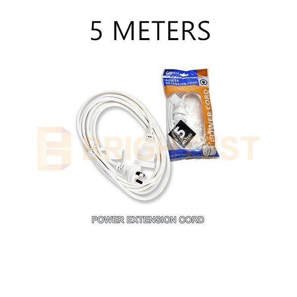 3M/5M/7M/10M Mains Power Extension Cord Lead Aus 3-Pin Plug 240V White Cable