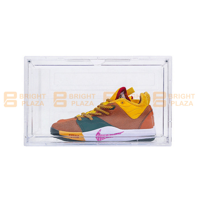 Sneaker Display Shoe Box Storage Case Transparent Clear Plastic Boxes Side Stackable