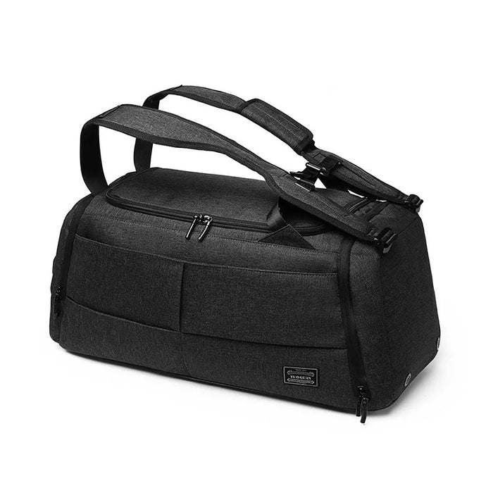 Duo Backpack Duffle Bag Canvas Sports Duffel Gym Overnight Travel Carry Luggage