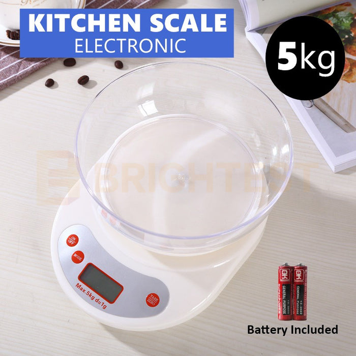 5kg/1g Electronic Digital Kitchen Scale Postal Scales Food Weighing Balance LCD