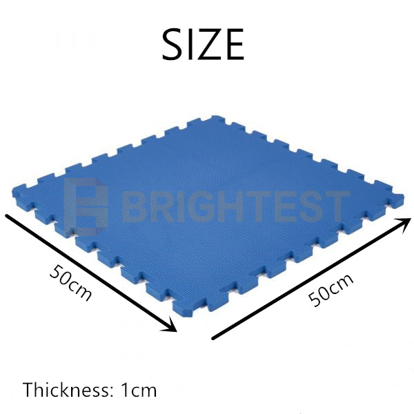 12PCS Interlocking Foam Flooring Heavy Duty Eva Mats Tiles Gym Garage Kids Puzzle