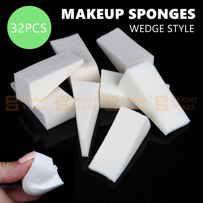 32pcs Makeup Sponge Cosmetic Wedge Sponges Beauty Applicator Blend Tool Face