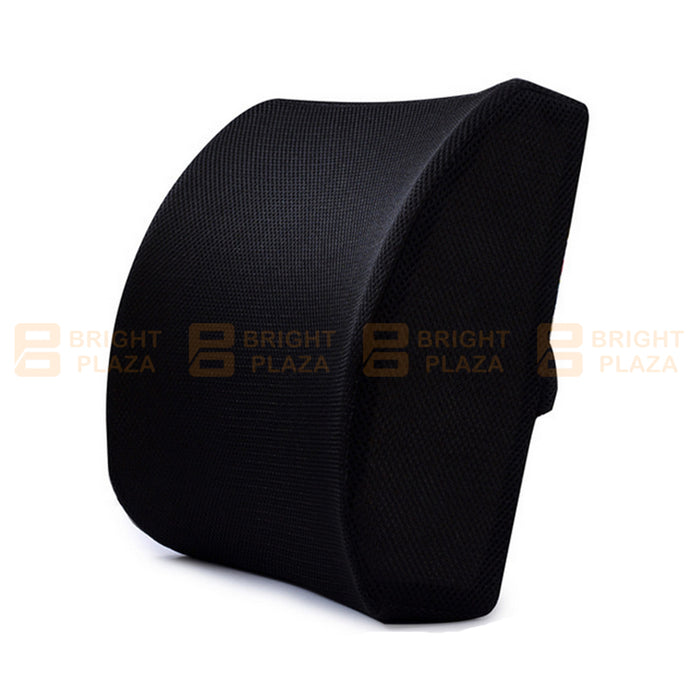 Memory Foam Lumbar Back Support Cushion Pillow Waist Home Office Car Chair Mesh
