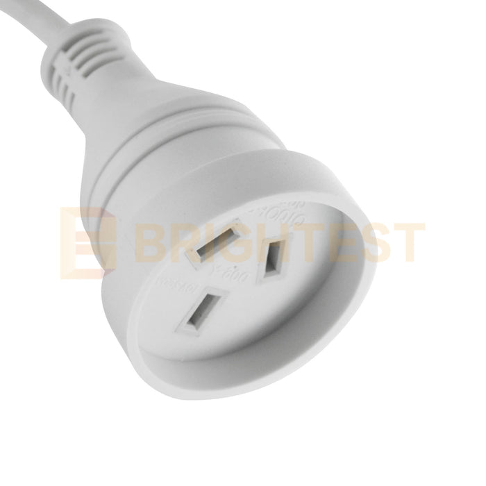 3M/5M/7M/10M Mains Power Extension Cord Lead Aus 3-Pin Plug 240V White Cable