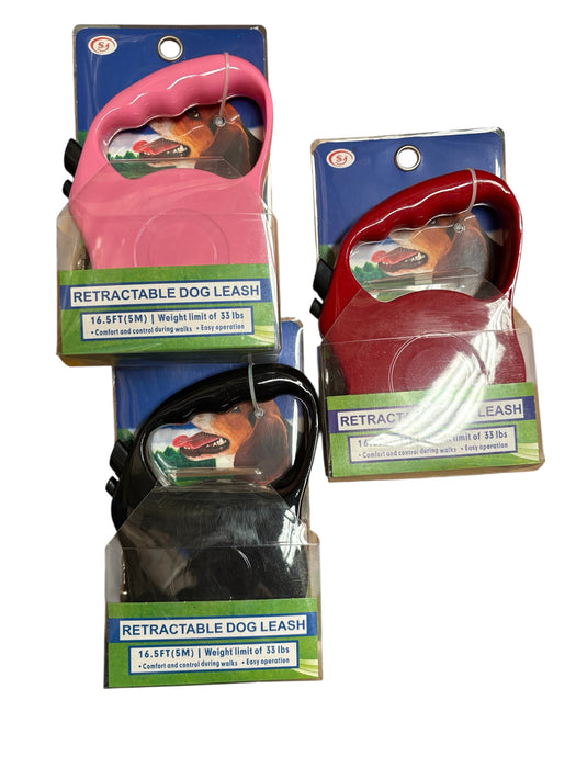 2x Retractable Dog Leash 5M Long | Heavy Duty | Small–Medium Dogs | Random Colour
