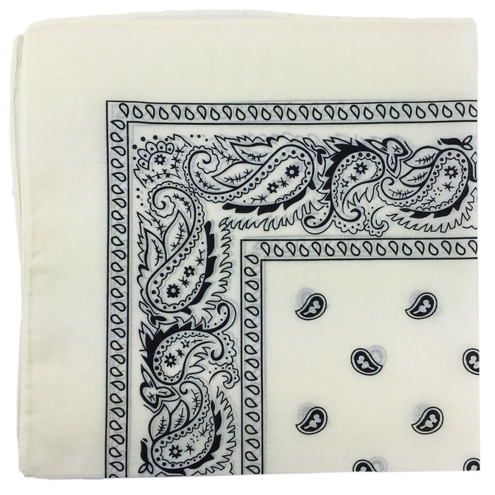 30PCS BANDANA Paisley Head Wrap 100% Cotton Bandanna Scarf Headwrap Durag