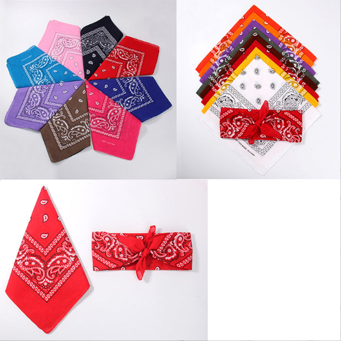 30PCS BANDANA Paisley Head Wrap 100% Cotton Bandanna Scarf Headwrap Durag