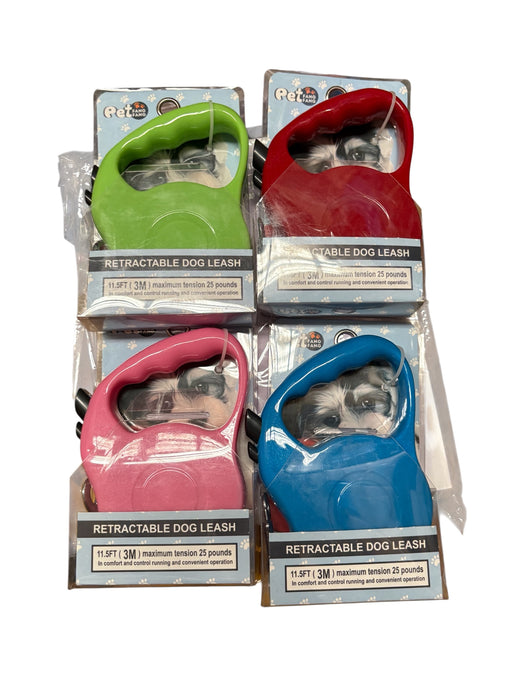 2x Retractable Dog Leash 3M Long | Heavy Duty | Small–Medium Dogs | Random Colour