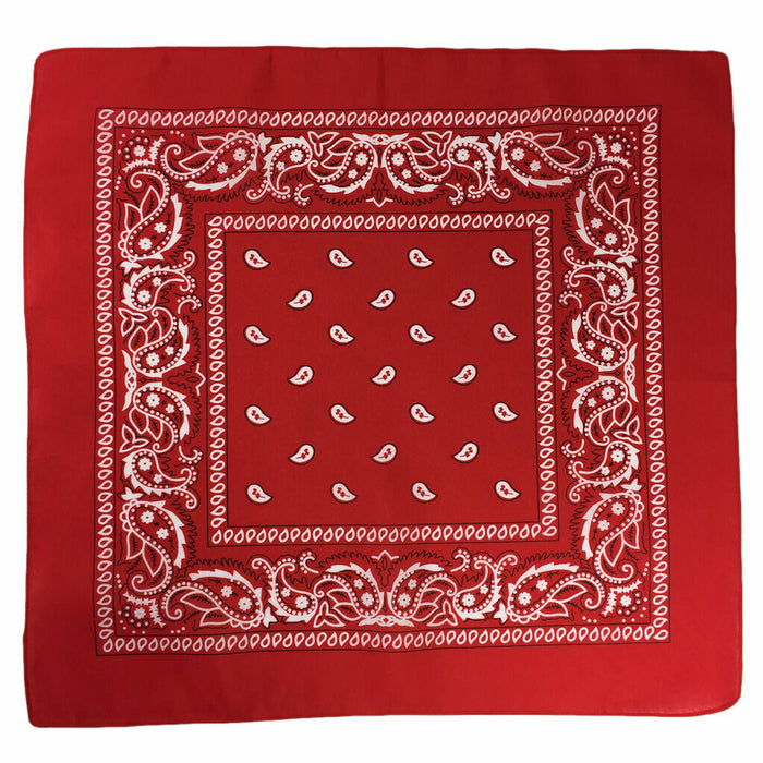 30PCS BANDANA Paisley Head Wrap 100% Cotton Bandanna Scarf Headwrap Durag