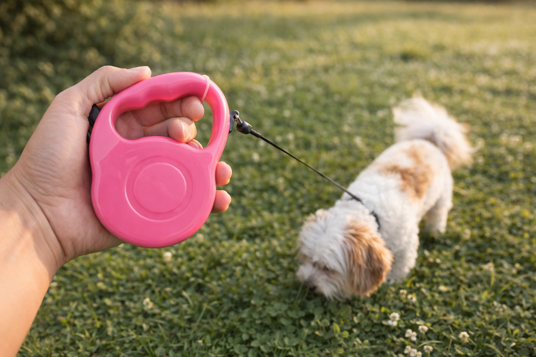 2x Retractable Dog Leash 3M Long | Heavy Duty | Small–Medium Dogs | Random Colour