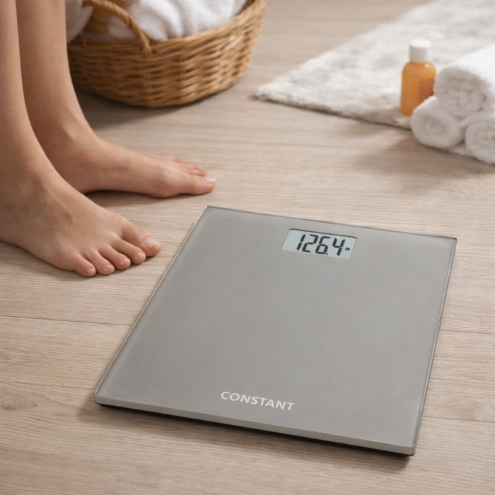 150kg Electronic Digital LCD Glass Body Bathroom Scale Gym Weight Scales