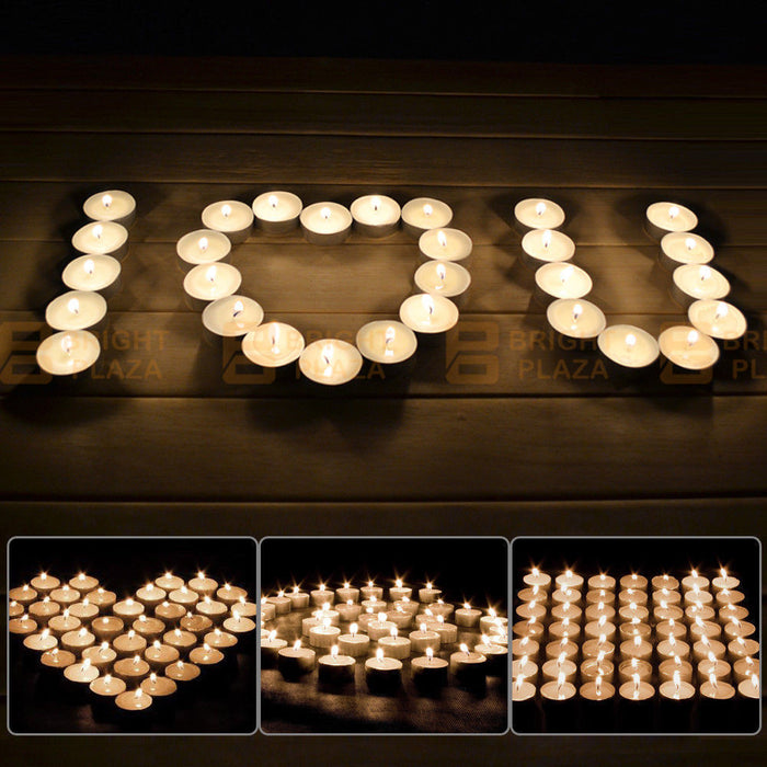 50pk Scented Tealights Tea Light Candles Bulk 3.5 Hours Burn Home Scent Wedding