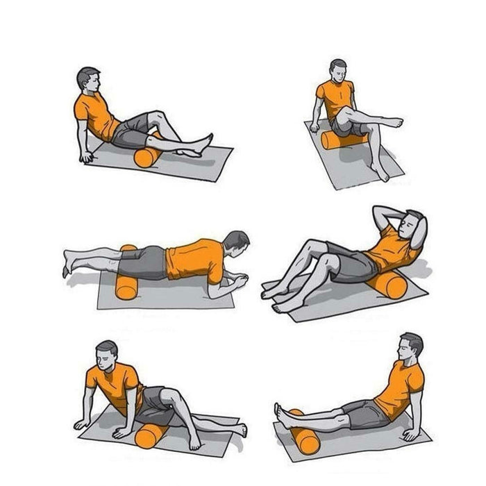 Yoga Roller Physio Pilates Foam Roller Gym Back Training Exercise Massage 60/90cm