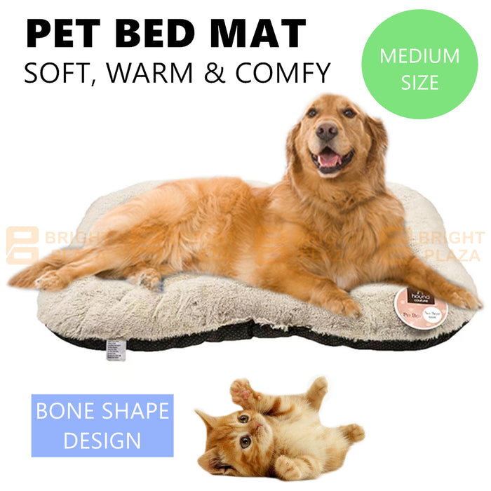 Pet Bed Mat Puppy Dog Beds Bedding Cushion Soft Pad Pads Mattress Pillow Plush
