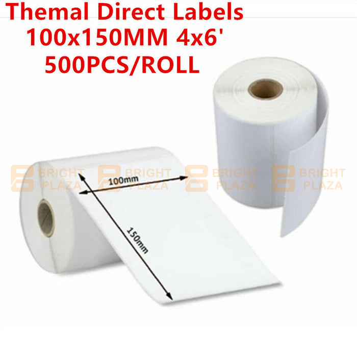 100x150mm Direct Thermal Label AUSPOST Fastway TNT Shipping 500 Labels Per Roll 4x6