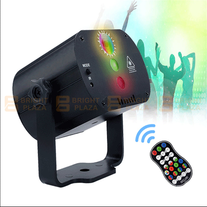 Mini Disco Laser Light Sound Active Projector Stage Pattern LED Lights Party Lighting