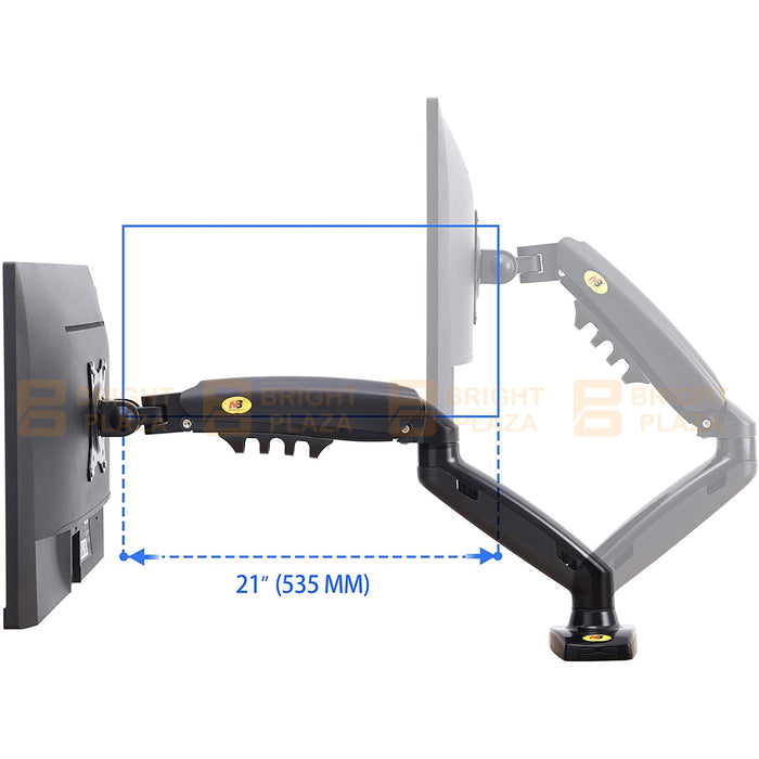 F80 Monitor Arm Stand Gas-Strut Desktop Display Mount Bracket Full Motion 2-9kg