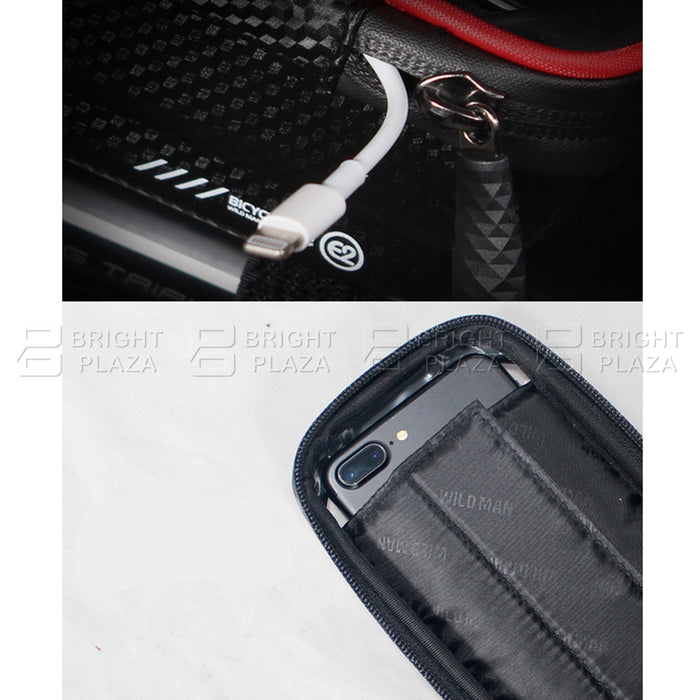 Bicycle Bike Front Frame Tube Cycling Bag Accessories Pouch Phone Holder Case Bags