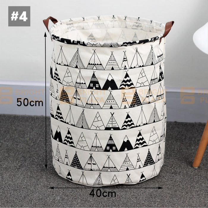 Collapsible Laundry Hamper Basket Storage Clothes Bag Washing Bin Toy Organiser