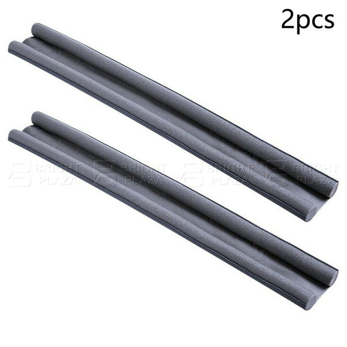 2PK Double Sided Door Snake Air Draft Wind Dust Stopper Weather Seal Sealing Strip
