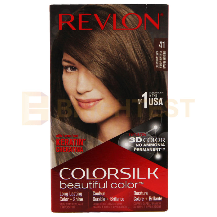 Revlon Colorsilk Permanent Hair Colour Color Dye Cream Grey Coverage Shine Easy