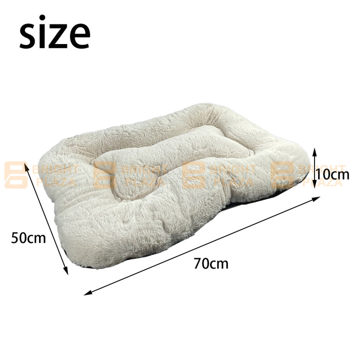 Pet Bed Mat Puppy Dog Beds Bedding Cushion Soft Pad Pads Mattress Pillow Plush