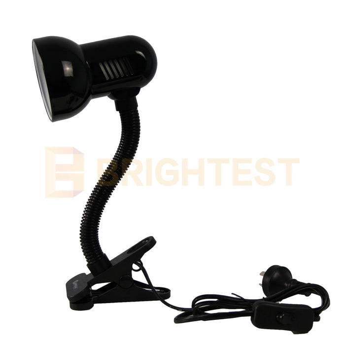 Clip On Clamp Desk Lamp Adjustable Flexible Neck Table Work Student Study Light