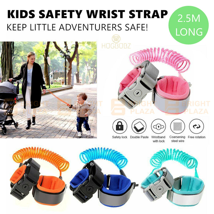 Baby Toddler Kids Strap Wrist Leash Safety Walking Anti-Lost Harness Hand Belt Link Cord