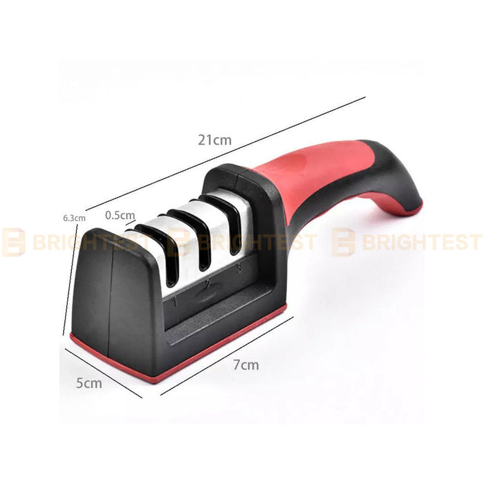 3 Step Knife Sharpener with Grip Handle Kitchen Tools Knives Sharpening Stone