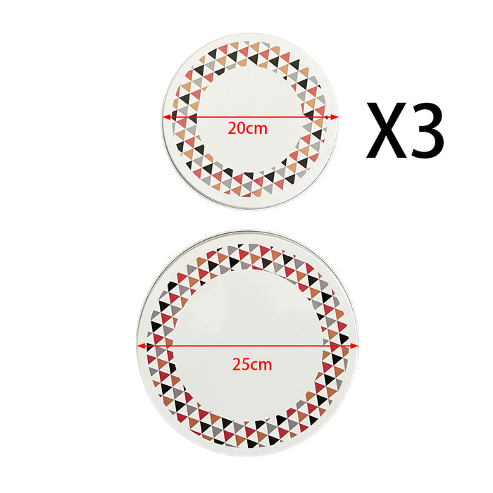 4pcs Metal Stove Top Covers Set Kitchen Cooktop Burner Cover Round Electric Hob