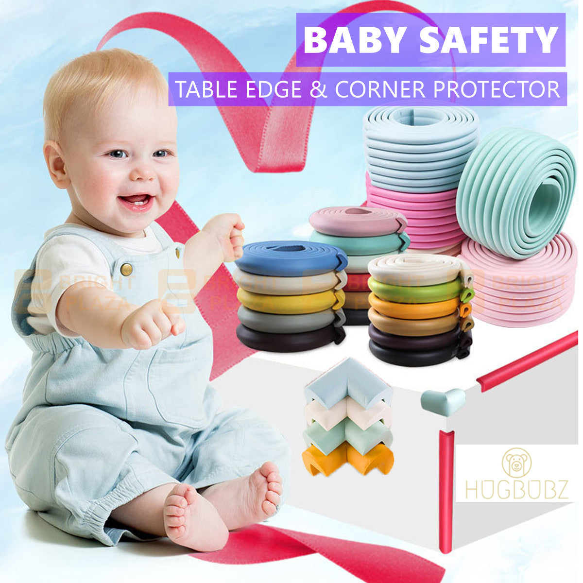 AU Baby Safety Desk Edge Guard Strip Table Corner Protector Foam Bumper  Tape
