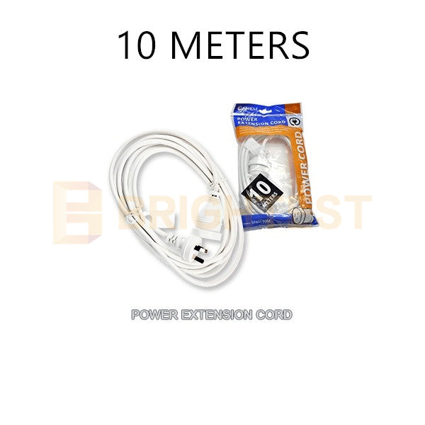3M/5M/7M/10M Mains Power Extension Cord Lead Aus 3-Pin Plug 240V White Cable