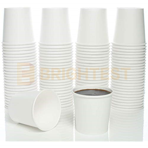 Disposable Paper Cups Coffee Espresso Single Wall Shot Cup Tasting Bulk 3.5oz 100ml