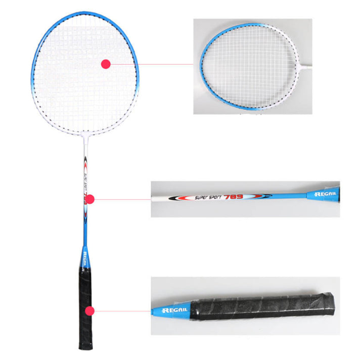 Badminton Racket Racquet Set Kit Outdoor Games Beginners with 3 Shuttlecocks