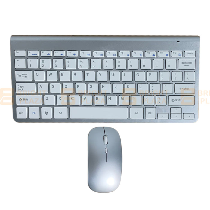 Wireless Keyboard and Cordless Optical Mouse Set Combo for Windows Apple Laptop