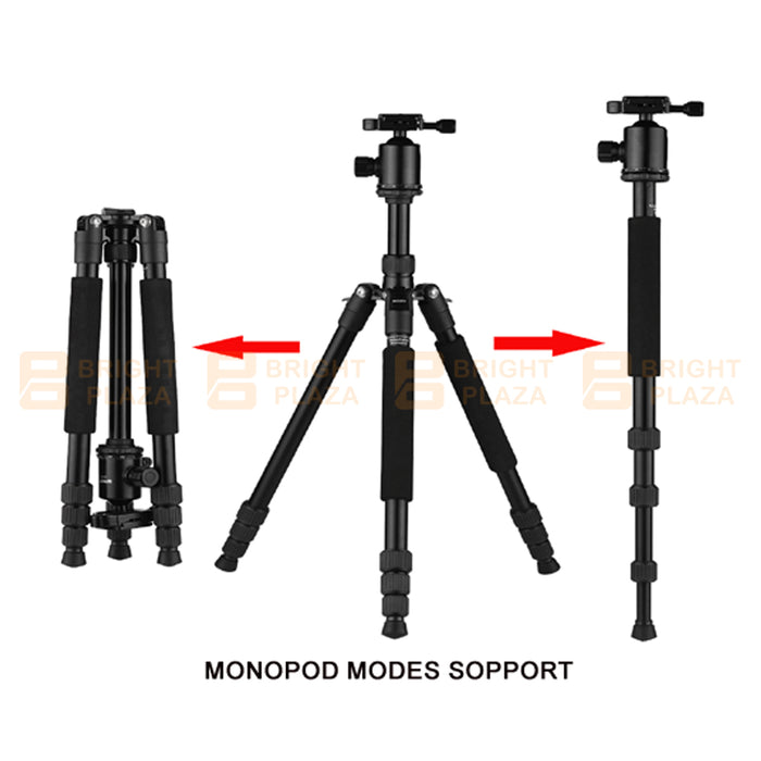 Professional Camera Tripod Monopod Stand DSLR Ball Head Mount Flexible Adjustable