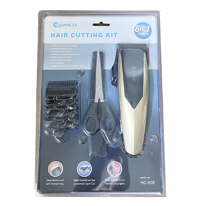 Electric Hair Clipper Beard Trimmer Mens Haircut Professional Grooming Cutting Kit Set