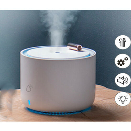 Portable Rechargeable Air Humidifier Diffuser Moisturise Mist Night Light Cool