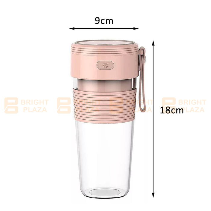 Portable USB Rechargeable Personal Handheld Blender Fruits Smoothies Juice 300ml