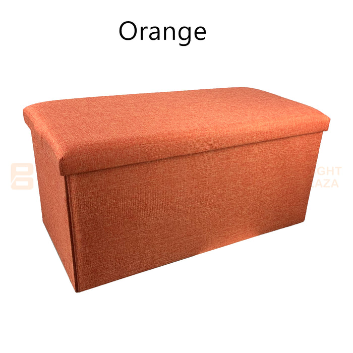 Large Folding Ottoman Storage Footstool Stool Blanket Box Pouf Seat Bench Linen