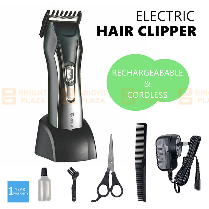 Electric Cordless Beard Hair Clipper Clippers Trimmer Men’s Shaver Rechargeable