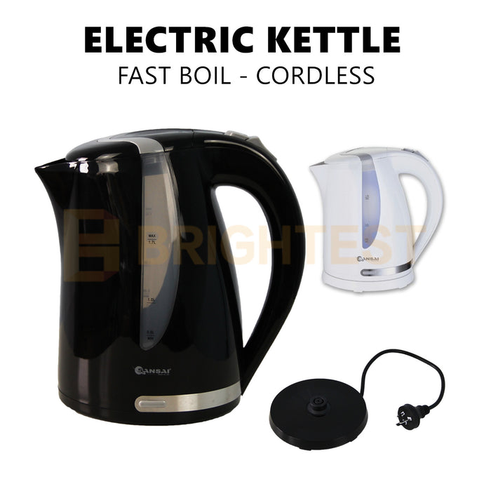 1.7L Electric Cordless Kitchen Kettle Fast Boil Water Jug Filter Automatic Portable Filter
