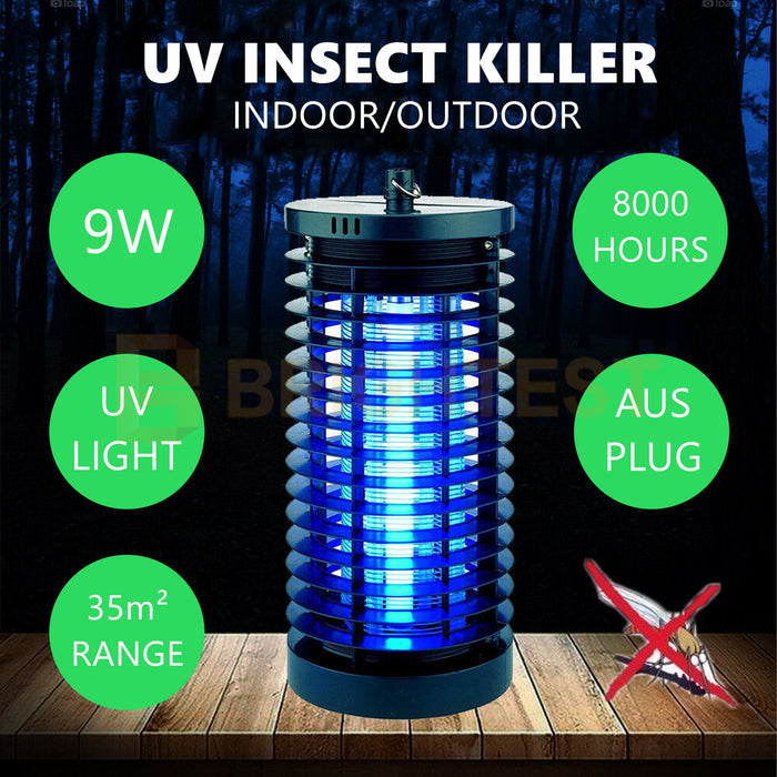 Electric UV Fleas Fly Moths Insect Killer Bug Zapper Trap Catcher Lamp Indoor Light