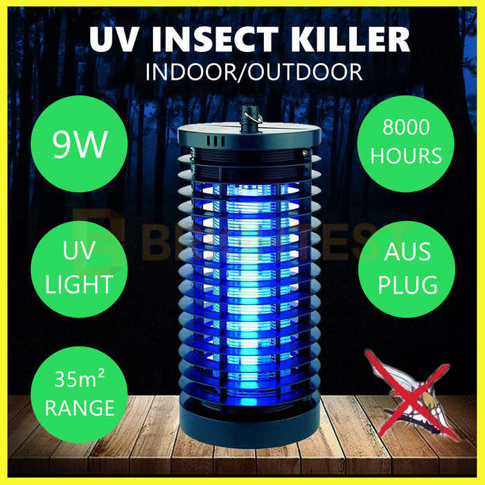 Electric UV Fleas Fly Moths Insect Killer Bug Zapper Trap Catcher Lamp Indoor Light