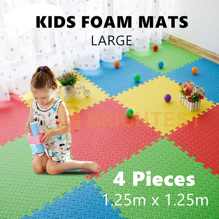 Kids Large Foam Play Mats Floor Baby Eva Mat Interlocking Playmat Puzzle Children